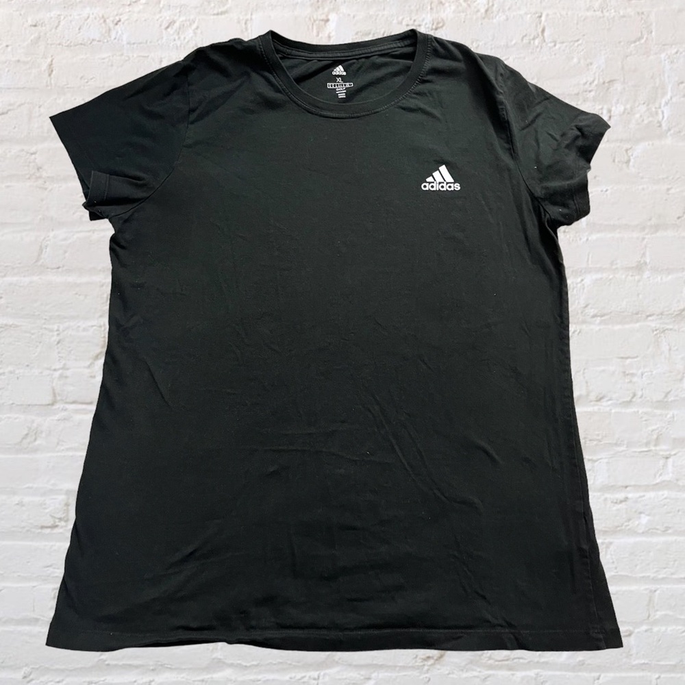 Adidas Golf black short sleeve crew neck logo t-shirt